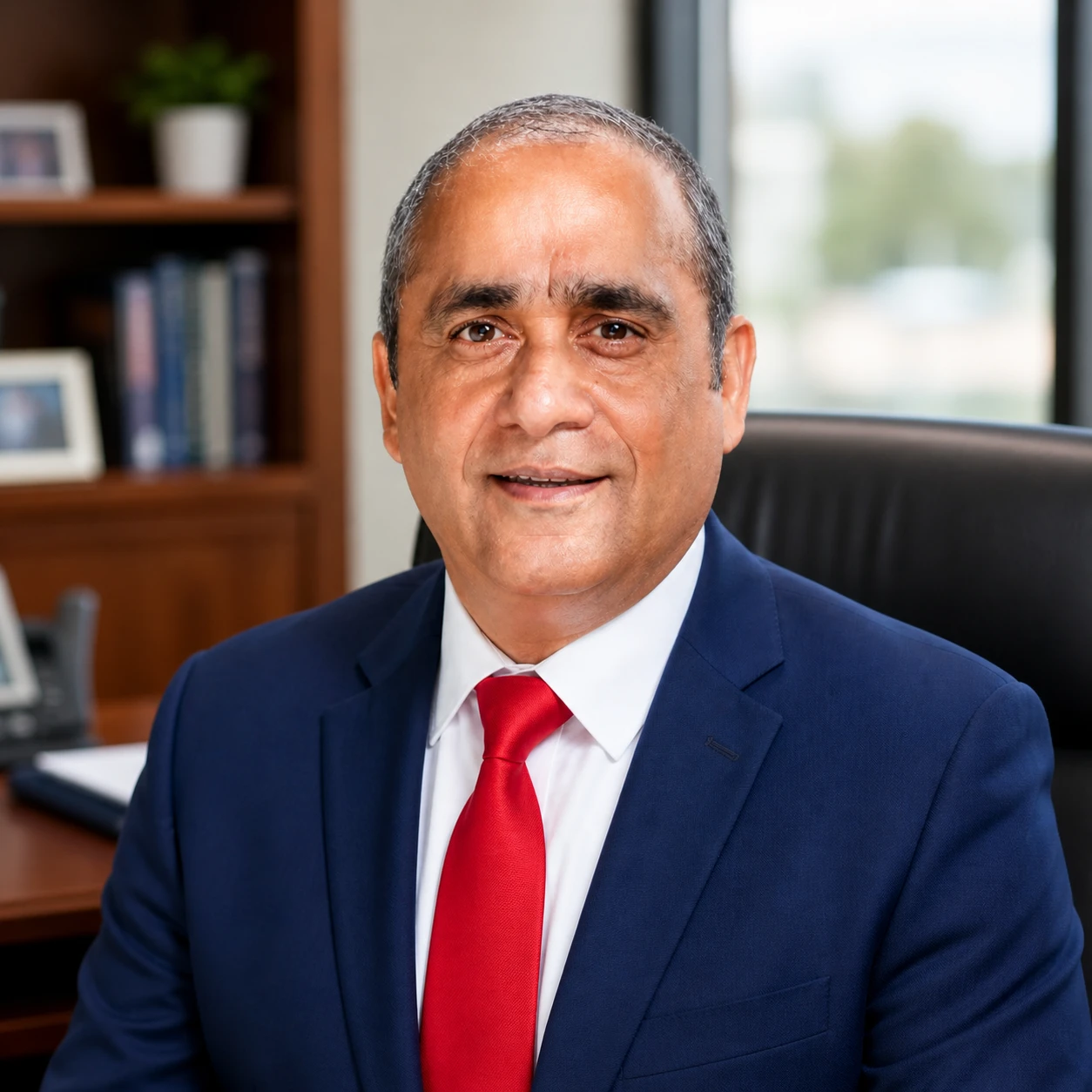 Portrait of Rogy (Roger) Verghese, Founder and CEO of Insurance Warehouses Franchise, Inc.